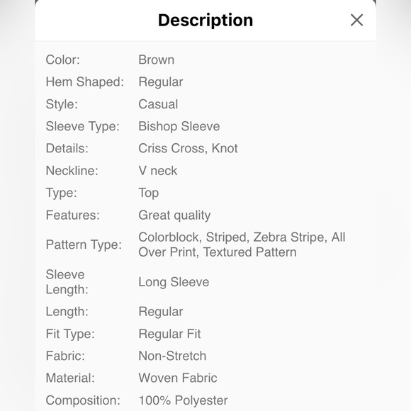 Zebra Print Women's Top - Picture 5 of 5